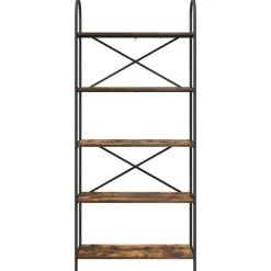 vidaXL Estante de libros 80 x 30 x 183 cm Roble ahumado Sale
