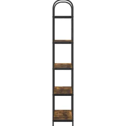 vidaXL Estante de libros 80 x 30 x 183 cm Roble ahumado Sale