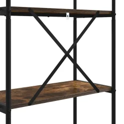 vidaXL Estante de libros 80 x 30 x 183 cm Roble ahumado Sale