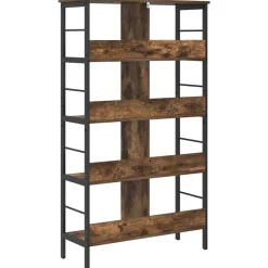vidaXL Estante de libros 82 x 32 x 144,5 cm Roble ahumado Sale