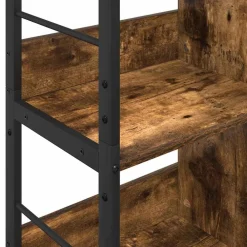 vidaXL Estante de libros 82 x 32 x 144,5 cm Roble ahumado Sale