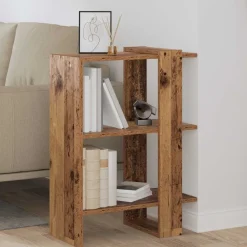 vidaXL Estante de libros Madera vieja 52 x 25 x 71,5 cm Madera envejecida