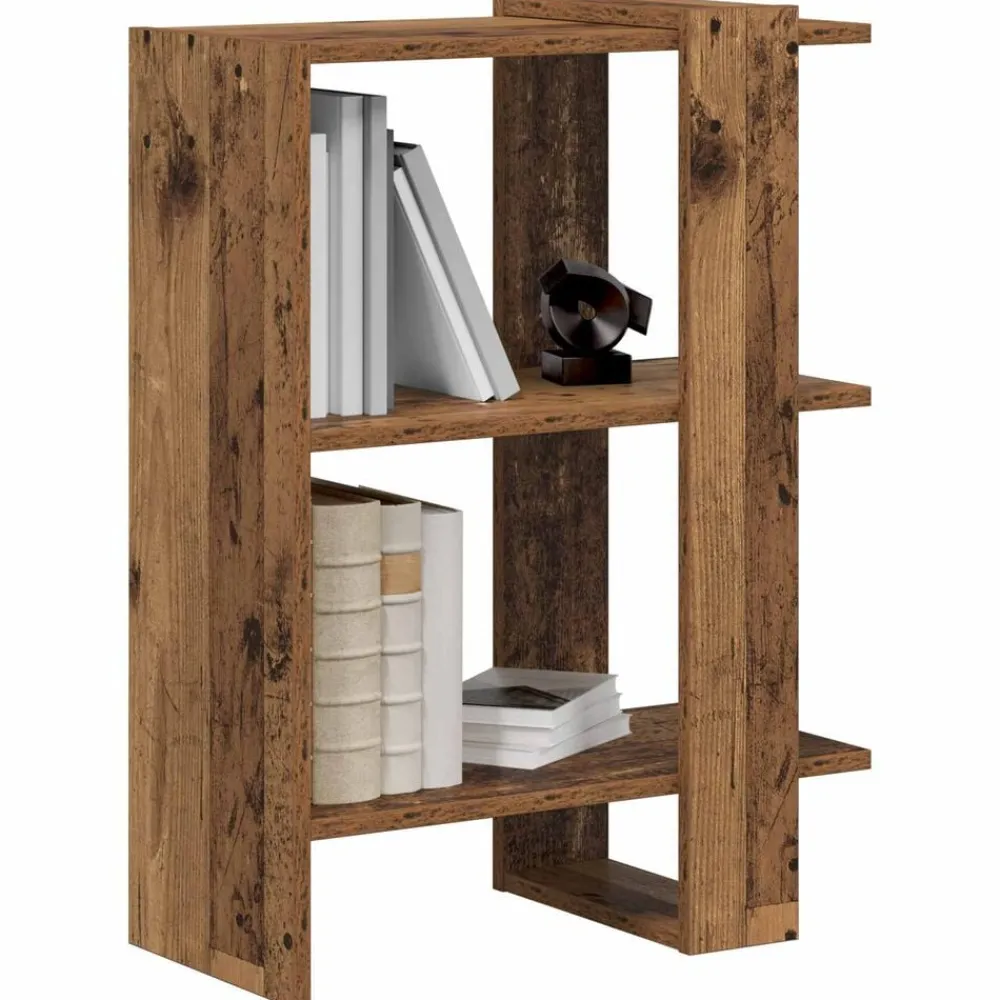 vidaXL Estante de libros Madera vieja 52 x 25 x 71,5 cm Madera envejecida