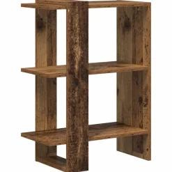 vidaXL Estante de libros Madera vieja 52 x 25 x 71,5 cm Madera envejecida