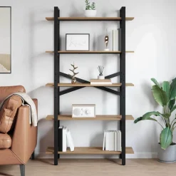 vidaXL Estante de libros Roble artesanal 100 x 33,5 x 178 cm Roble artisan Hot