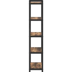 vidaXL Estante de libros 40 x 30 x 155 cm Roble ahumado Discount