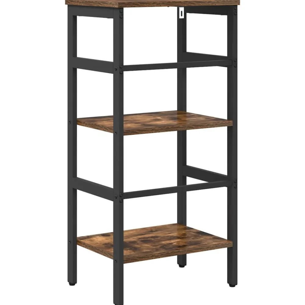 vidaXL Estante de libros 40 x 29,5 x 81 cm Roble ahumado Best