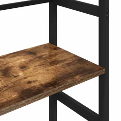 vidaXL Estante de libros 40 x 29,5 x 81 cm Roble ahumado Best