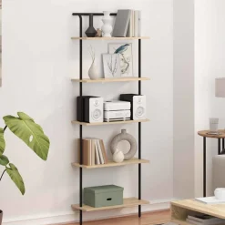 vidaXL Estanterías-Estante de libros 60 x 24 x 168 cm