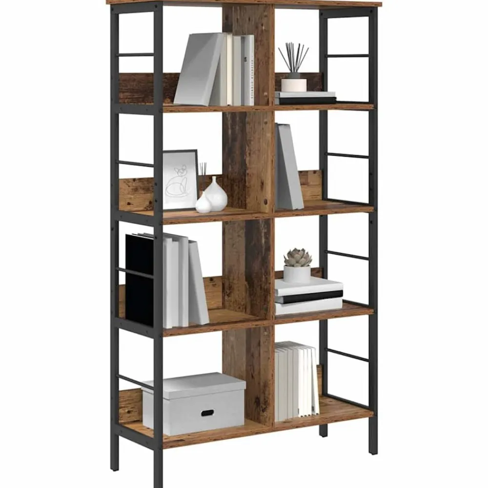 vidaXL Estanterías-Estante de libros 82 x 32 x 144,5 cm