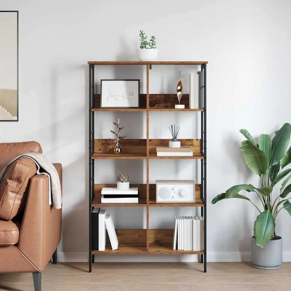 vidaXL Estanterías-Estante de libros 82 x 32 x 144,5 cm