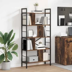 vidaXL Estanterías-Estante de libros 75 x 30 x 156 cm