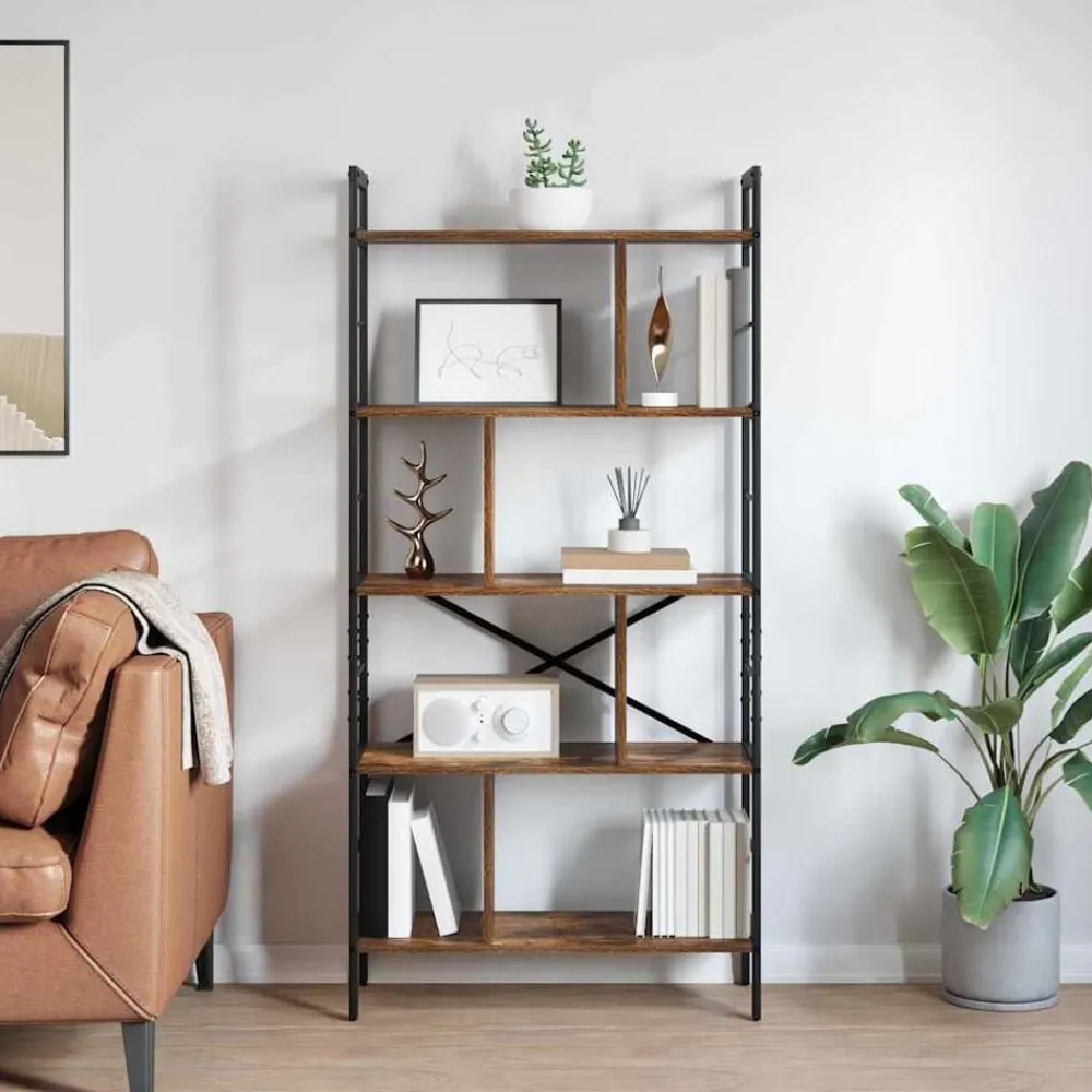 vidaXL Estanterías-Estante de libros 75 x 30 x 156 cm