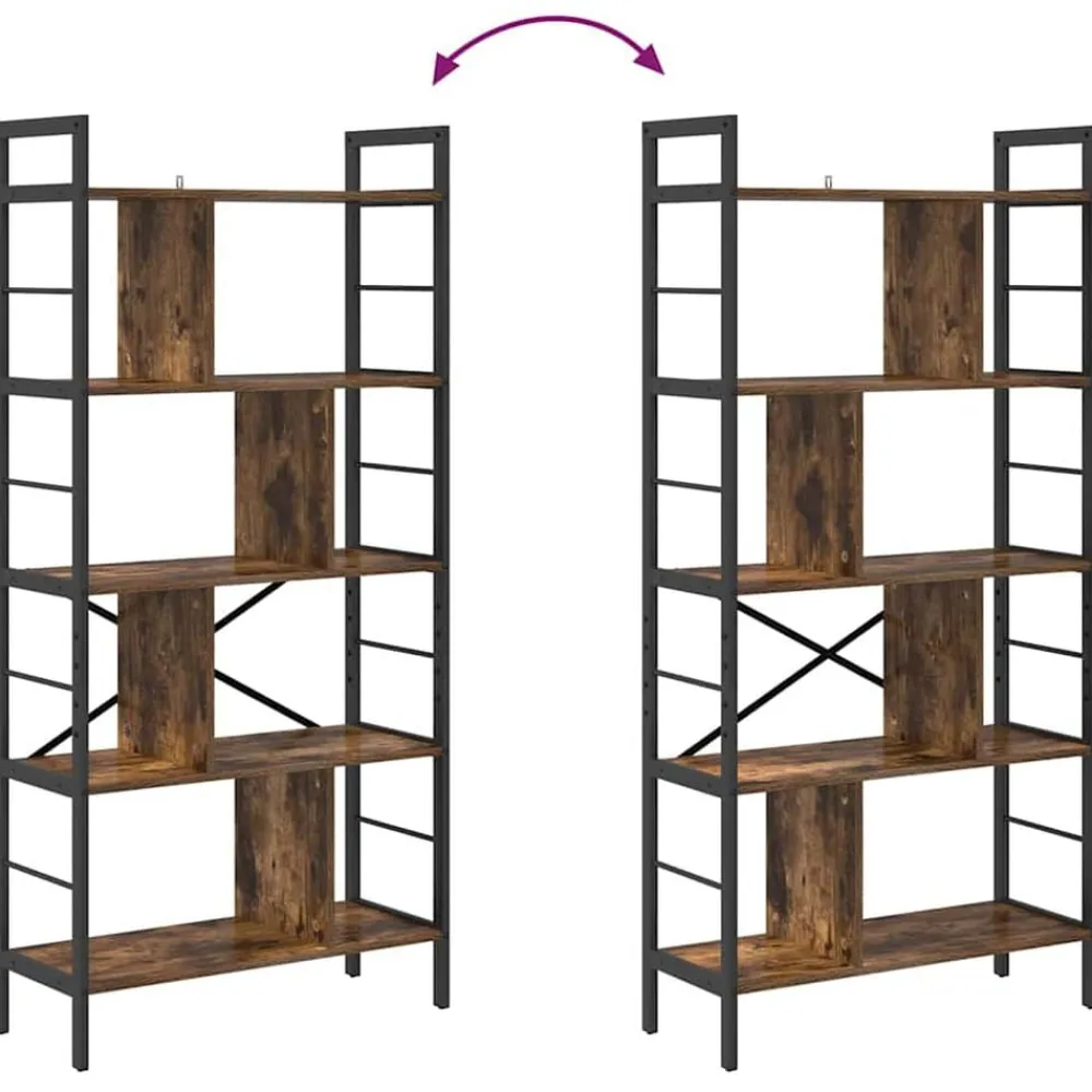 vidaXL Estanterías-Estante de libros 75 x 30 x 156 cm