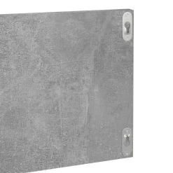 vidaXL Estanterías-Estante de pared 2 uds contrachapado gris hormigón 80x11,5x18cm