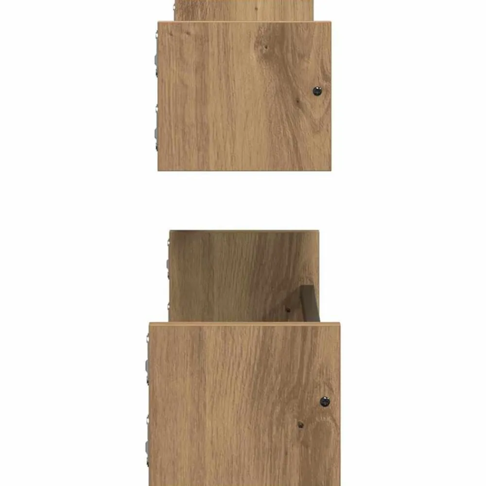 vidaXL Estante de pared 2 pcs Roble artesanal 60 x 16 x 14 cm Roble artisan Sale