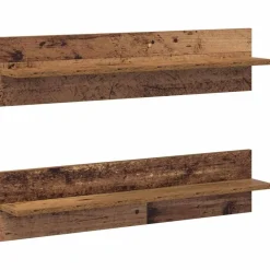 vidaXL Estanterías-Estante de pared 2 pcs 80 x 11,5 x 18 cm