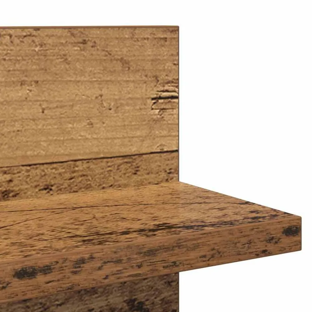 vidaXL Estanterías-Estante de pared 2 pcs 80 x 11,5 x 18 cm