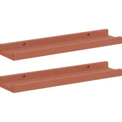 vidaXL Estanterías-Estante de pared 2 pcs 40 x 9 x 3 cm Madera de ingeniería