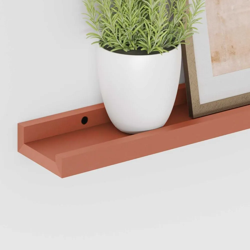 vidaXL Estanterías-Estante de pared 2 pcs 40 x 9 x 3 cm Madera de ingeniería