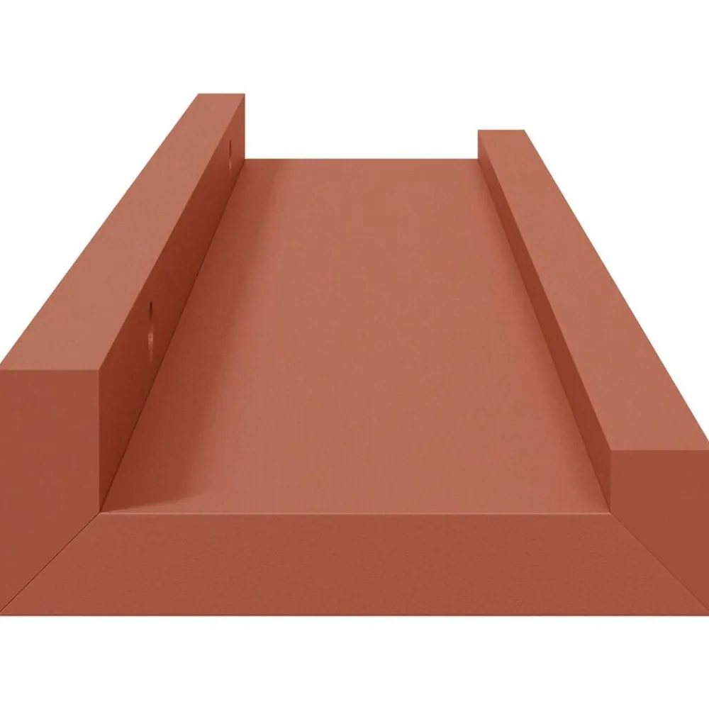 vidaXL Estanterías-Estante de pared 2 pcs 40 x 9 x 3 cm Madera de ingeniería