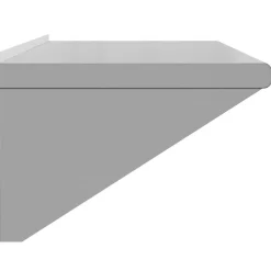 vidaXL Estanterías-Estante de pared acero inoxidable plateado 100x45x31 cm