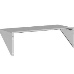 vidaXL Estanterías-Estante de pared acero inoxidable plateado 100x45x31 cm