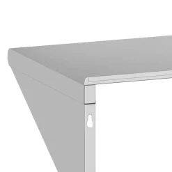 vidaXL Estanterías-Estante de pared acero inoxidable plateado 100x45x31 cm