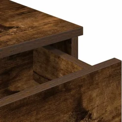 vidaXL Estanterías-Estante de pared con cajones de madera contrachapada blanco