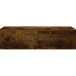 vidaXL Estanterías-Estante de pared con cajones de madera contrachapada blanco