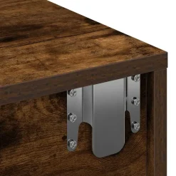 vidaXL Estanterías-Estante de pared con cajones de madera contrachapada blanco