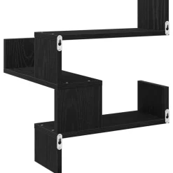 vidaXL Estante de pared con estante 40 x 40 x 49,5 cm Roble negro Online