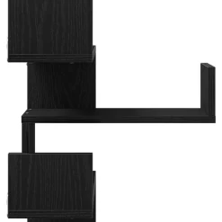vidaXL Estante de pared con estante 40 x 40 x 49,5 cm Roble negro Online