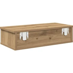 vidaXL Estante de pared cajones madera contrachapada roble artesanal Roble artisan Clearance