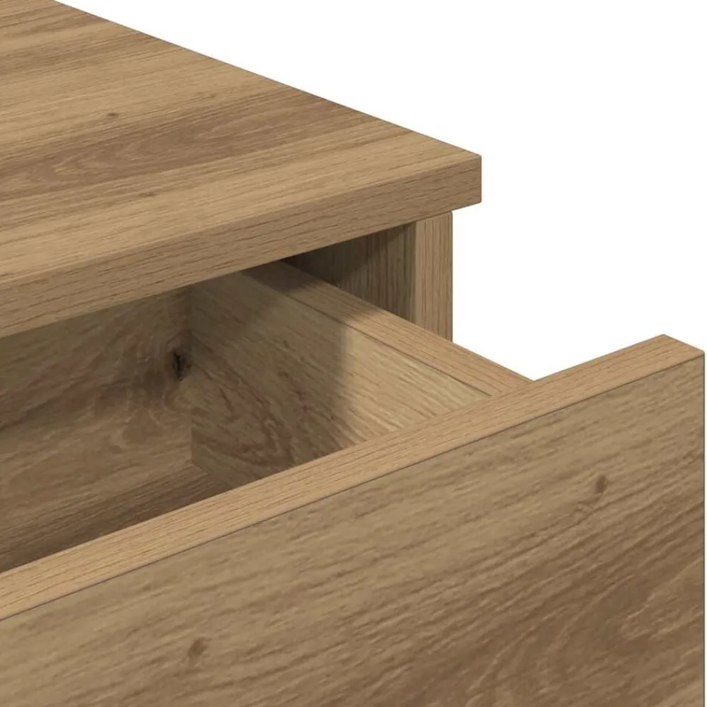vidaXL Estante de pared cajones madera contrachapada roble artesanal Roble artisan Clearance