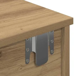 vidaXL Estante de pared cajones madera contrachapada roble artesanal Roble artisan Clearance