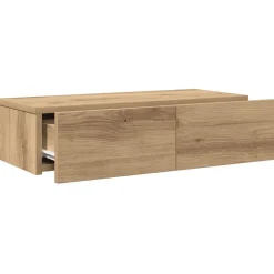 vidaXL Estante de pared cajones madera contrachapada roble artesanal Roble artisan Outlet