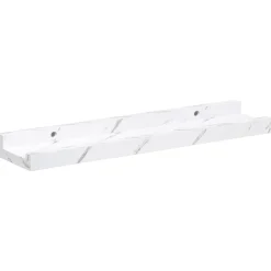 vidaXL Estante de pared con estante 2 pcs Mármol 40 x 9 x 3 cm Mármol Discount