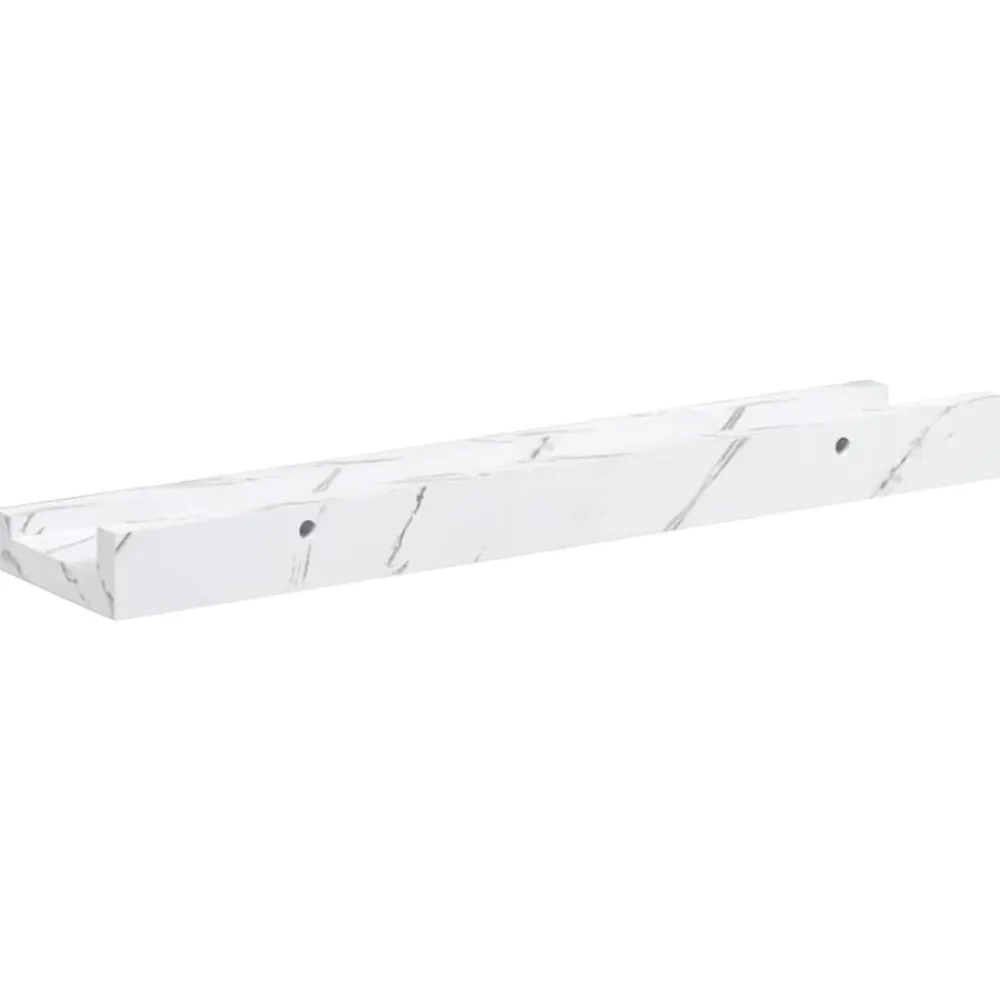 vidaXL Estante de pared con estante 2 pcs Mármol 40 x 9 x 3 cm Mármol Discount