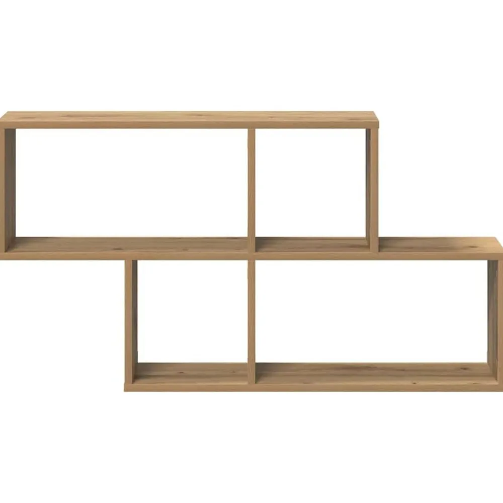 vidaXL Estante de pared con estante Marrón Madera de ingeniería Roble artisan Best