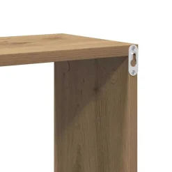 vidaXL Estante de pared con estante Marrón Madera de ingeniería Roble artisan Best
