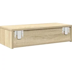 vidaXL Estante de pared con cajones madera contrachapada Roble Sonoma New