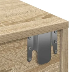vidaXL Estante de pared con cajones madera contrachapada Roble Sonoma New