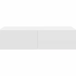 vidaXL Estante de pared con cajones de madera contrachapada Blanco Hot