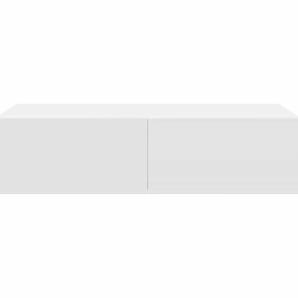 vidaXL Estante de pared con cajones de madera contrachapada Blanco Hot