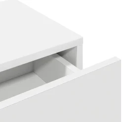 vidaXL Estante de pared con cajones de madera contrachapada Blanco Hot
