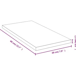 vidaXL Estante de pared de bambú 40x20x1,5 cm Clearance