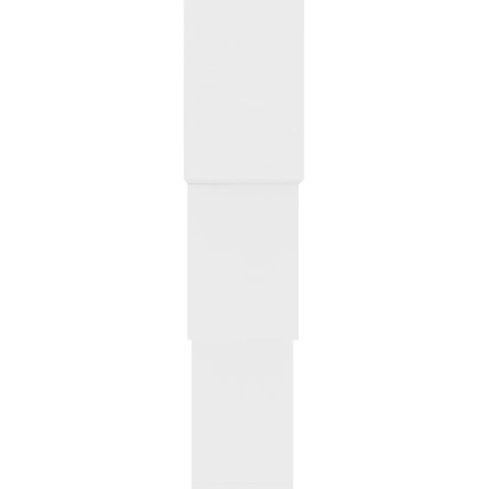 vidaXL Estante de pared de cubo de madera contrachapada 68x15x68 cm Blanco Hot