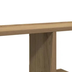 vidaXL Estanterías-Estante de pared de TV madera roble artesanal 125x18x23 cm