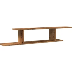 vidaXL Estanterías-Estante de pared de TV madera ingeniería envejecida 125x18x23cm